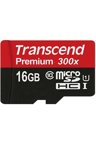 Transcend Card de memorie Transcend microSDHC, 16GB, UHS1 + adaptor