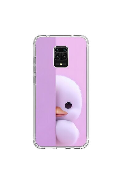 Dali Design حافظة شفافة متوافقة مع هاتف Xiaomi Redmi Note 9 Pro مع تصميم بطة ...