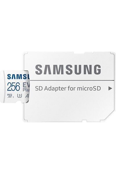 Samsung Memory card Samsung EVO Plus MB-MC256SA, 256GB, microSDXC, UHS-I U3, A2, V30, 160MB/s