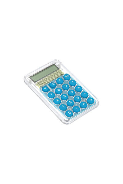 layfhex 8 Haneli Mini Şeffaf Renkli Dijital Ofis Cep Hesap Makinesi