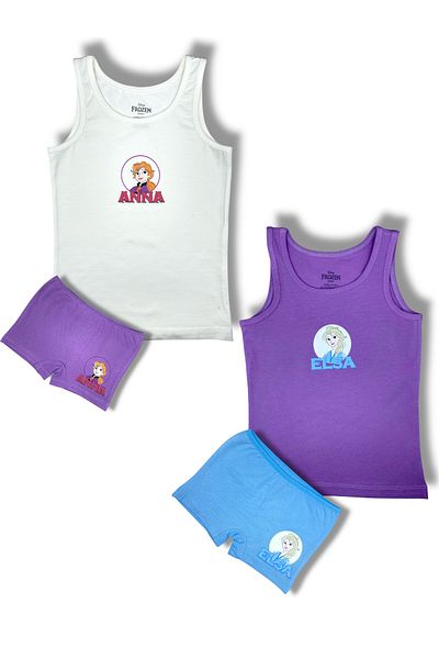Frozen Licensed Girl's 2 Sets Singlet Boxer 2268991