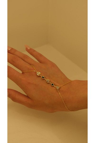 Jerie Gold Drop Figure Green Stone Şahmeran