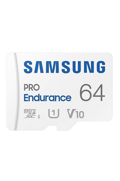 Samsung Samsung Pro Endurance MicroSDXC Memory Card MB-MJ64KA/EU, 64 GB, UHS-I U1, Class 10 + SD Adapter