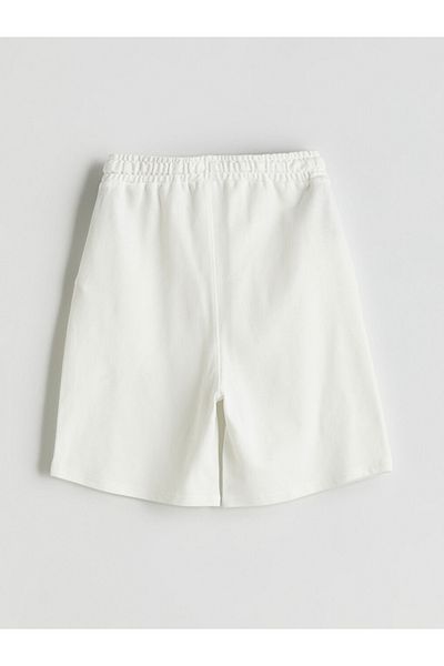 LC Waikiki Standard Pattern 100% Cotton Pique Fabric Boy Shorts