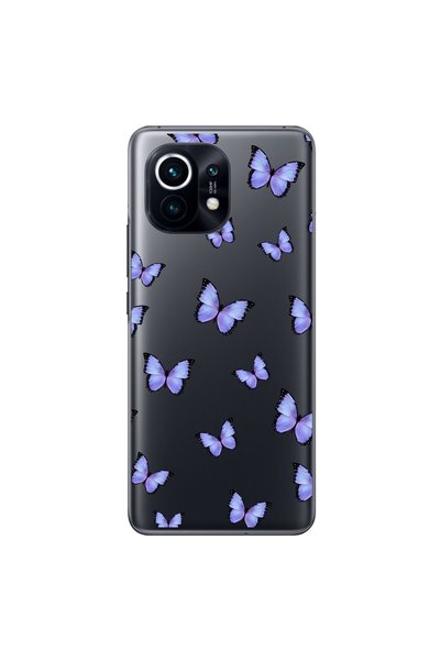 Dali Design حافظة شفافة متوافقة مع هاتف Xiaomi Mi 11 مع تصميم Butterfly 3
