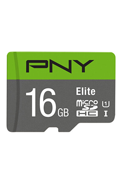 PNY Card de memorie PNY Elite, 16GB, microSDHC, UHS-I U1, Clasa 10, Adaptor SD Inclus