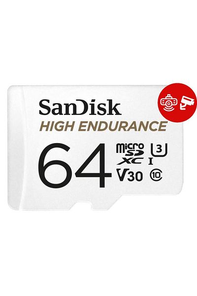 SanDisk Card de memorie Sandisk High Endurance Video microSDHC, 64GB, Clasa 10, U3, Adaptor microSD