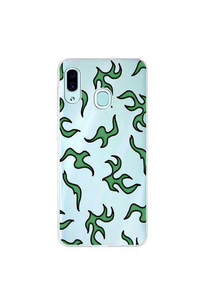 Dali Design Samsung Galaxy A30 Compatible Transparent Case with Wallpaper 5 D...