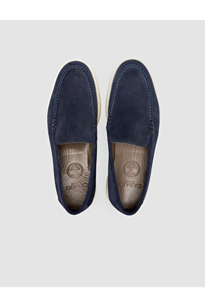 Cabani Süet Lacivert Erkek Loafer Ayakkabı