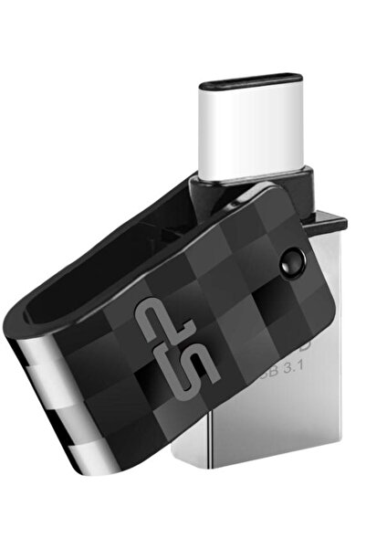 Silicon Power Stick USB Silicon Power Mobile C31, USB Type-C, 32GB, USB 3.1 (Negru/Argintiu)