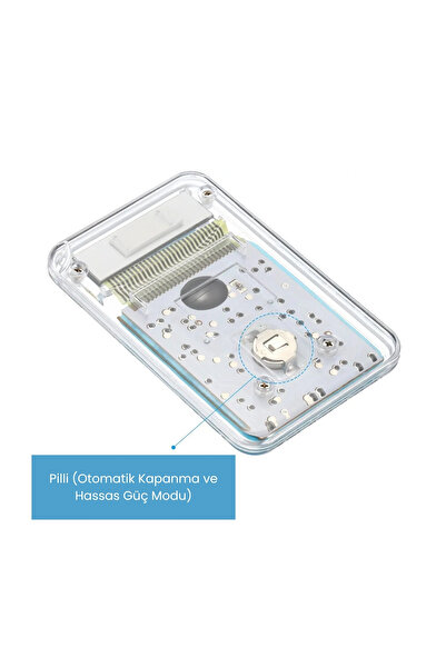 layfhex 8 Haneli Mini Şeffaf Renkli Dijital Ofis Cep Hesap Makinesi