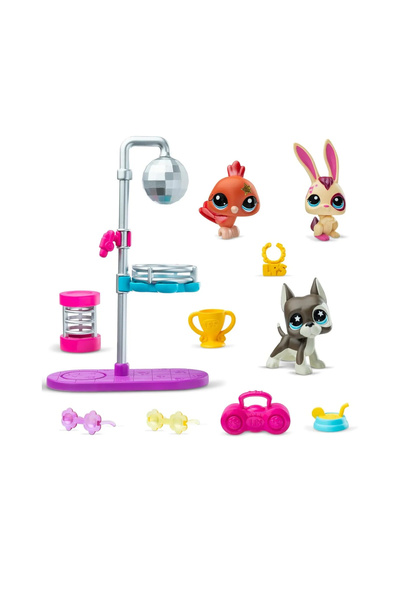H.H.M ŞENVER TİCARET Littlest Pet Shop Lps Minis Series 3 Disco Nights Play Pack Set