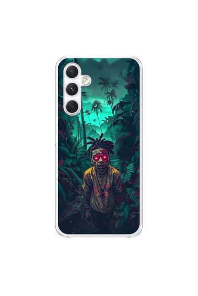 Dali Design حافظة شفافة متوافقة مع هاتف Samsung Galaxy A34 بتصميم جمالي 7