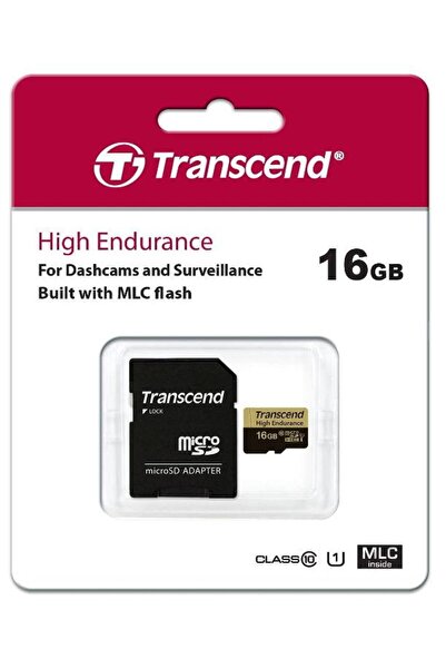 Transcend Transcend microSDHC memory card, 16 GB, UHS-I U1, Class 10 + SD adapter