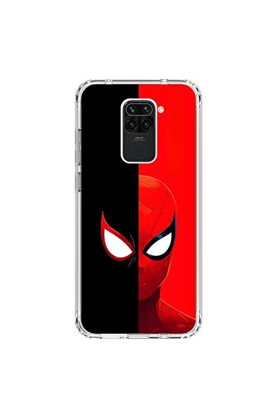 Dali Design Xiaomi Redmi Note 9 Uyumlu Şeffaf Kılıf Örümcek 2 Tasarımlı