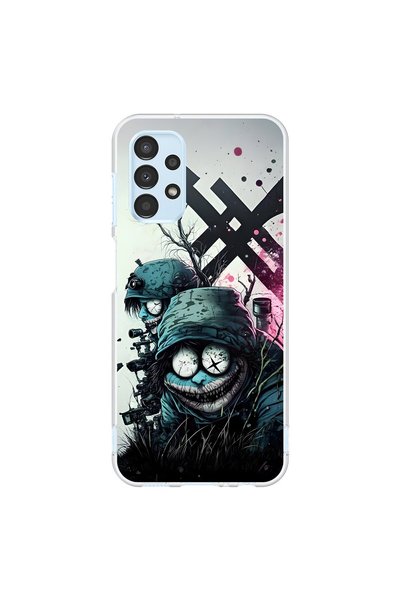 Dali Design حافظة شفافة متوافقة مع هاتف Samsung Galaxy A13 بتصميم جمالي 6