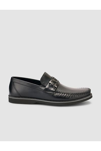 Cabani 100% Genuine Leather Black Men's Loafer