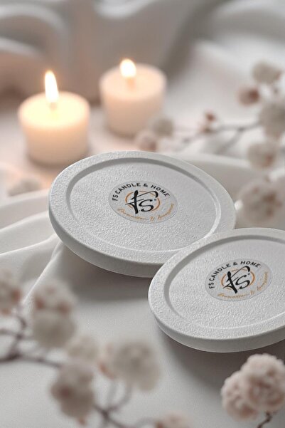 FS CANDLE & HOME Decoration - Accesories 5'li Dekoratif Beton Mum Altlığı