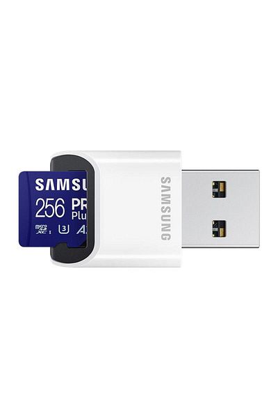 Samsung Card de memorie Samsung microSD PRO Plus MB-MD256SB/WW 256GB + USB reader