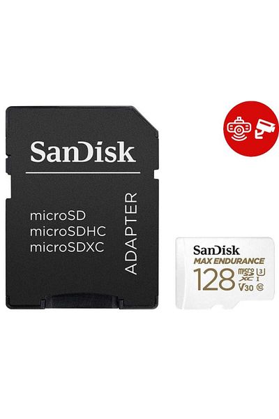 SanDisk Card de memorie Sandisk MAX Endurance microSDXC, 128GB, Clasa 10, UHS-I U3, Adaptor SD