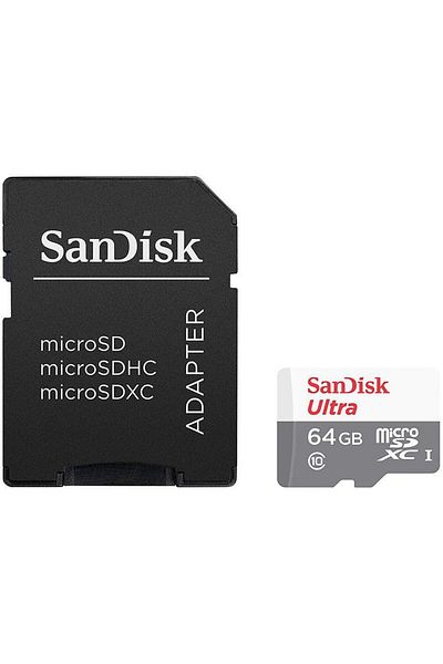 SanDisk SanDisk Ultra Line microSDXC Memory Card, 64GB, Class 10 + SD Adapter