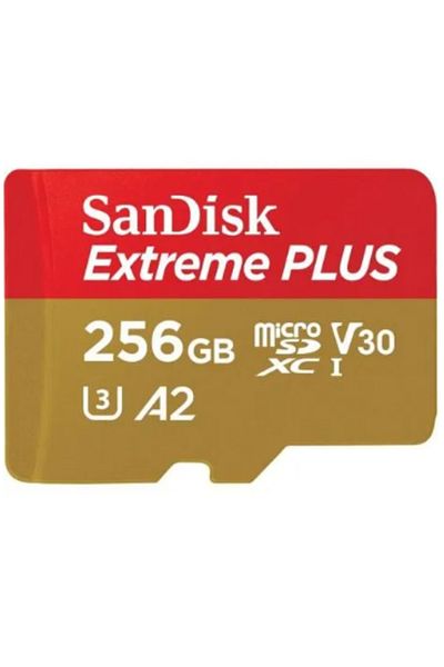 SanDisk SanDisk Extreme Plus SDSQXBD-256G-GN6MA Memory Card, MicroSDXC, 256 GB, UHS-I U3, Class 10