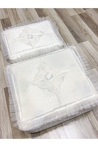 AboutThePerfect Ekru 2'li Gelin Modeli Bohça ve Söz Nişan Hurcu Seti