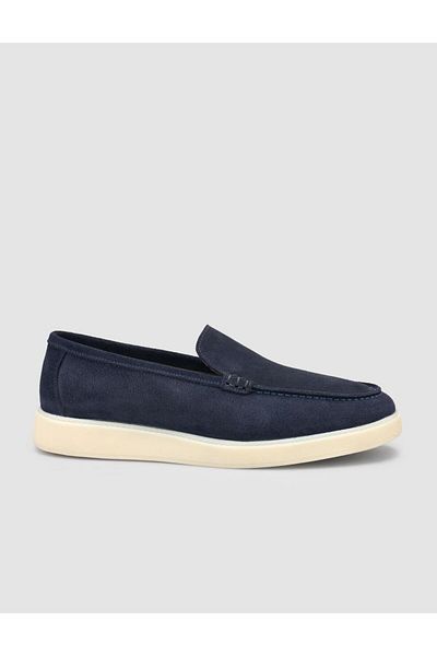 Cabani Suede Navy Blue Men's Loafer Shoes