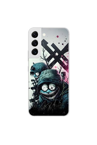 Dali Design حافظة شفافة متوافقة مع هاتف Samsung Galaxy S22 بتصميمات جمالية 6