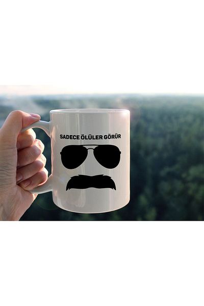 hediyenebak Only the Dead See Special Design Printed Ceramic Coffee Tea Mug
