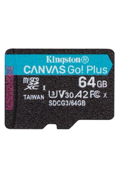 Kingston Card de memorie Kingston Canvas Go! Plus,MicroSDXC, 64GB, UHS-I, Class 10