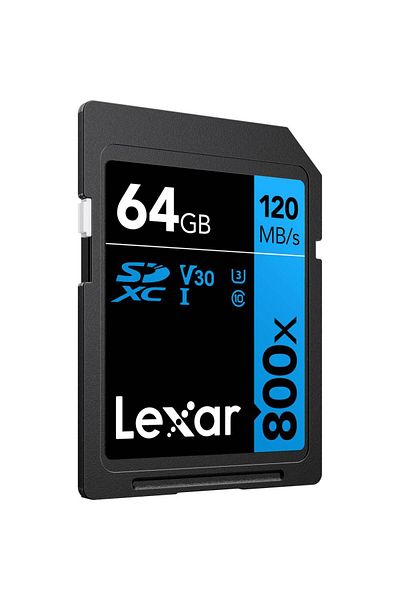 Lexar Card de memorie Lexar High-Performance 800x, 64GB, SDXC, UHS-I U3, V30