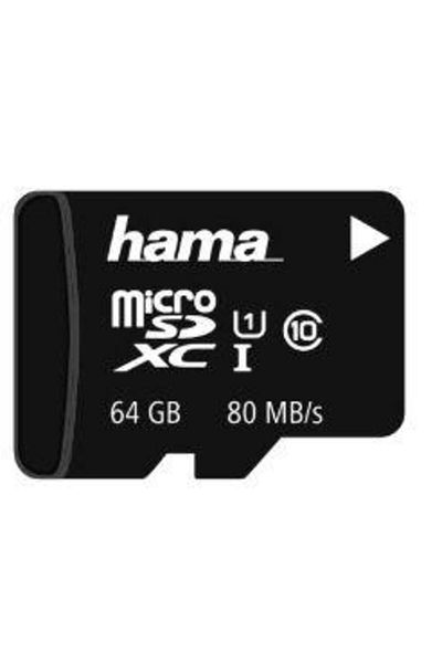 Hama Hama 124140 Memory Card, microSDXC, 64GB, Class 10, + SD Adapter