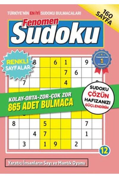 Kuzgun Ticaret Fenomen Sudoku 12 (مع كيس حماية خاص)