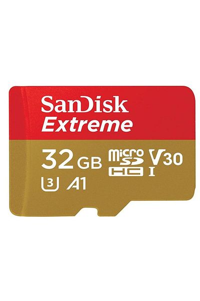 SanDisk SanDisk Extreme memory card, MicroSDHC, 32GB, up to 100 MB/s, UHS-I U3, Class 10 + SD Adapter