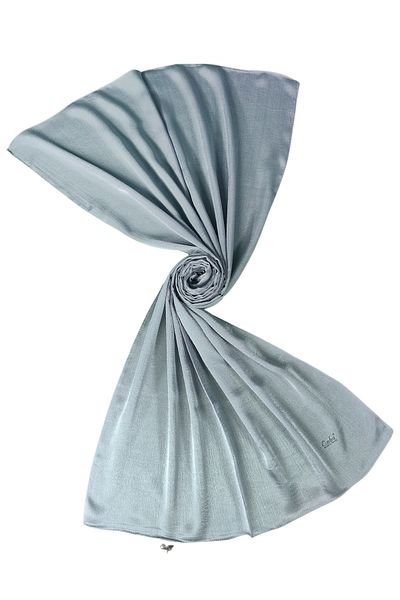 mim eşarp Enba Jan Jan Solid Color Evening Dress Shawl 75X190 cm