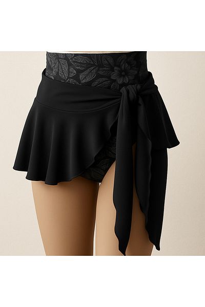 Misue Handmade Medina Silk Ruffled Mini Pareo, Stylish Beach Wear, Swimsuit Top No Show Pareo, Tie-Up Pareo