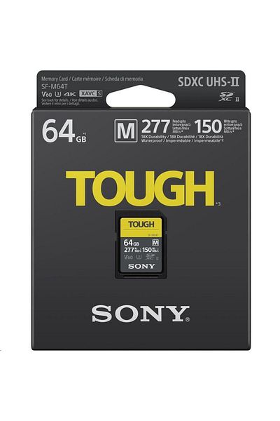 Sony Memory card, Sony, SDXC Sony SF-M Tough 64 GB CL10 U3 V60 (SFM64T.SYM)