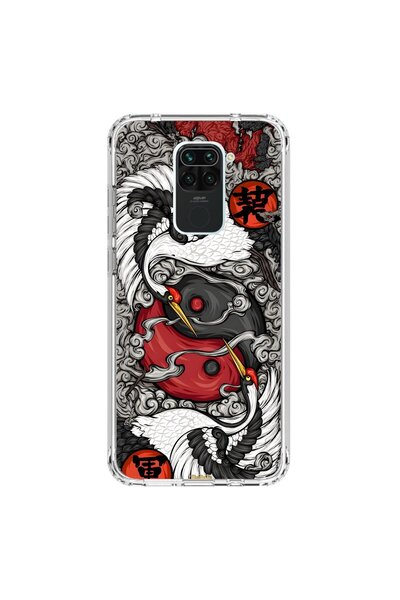 Dali Design حافظة شفافة متوافقة مع هاتف Xiaomi Redmi Note 9 مع 4 تصميمات جمالية