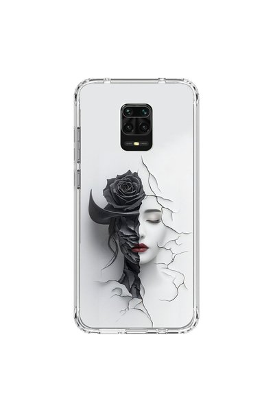 Dali Design حافظة شفافة متوافقة مع هاتف Xiaomi Redmi Note 9 Pro مع تصميمات جم...