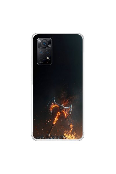 Dali Design حافظة شفافة متوافقة مع هاتف Xiaomi Redmi Note 11 Pro بتصميم Axe