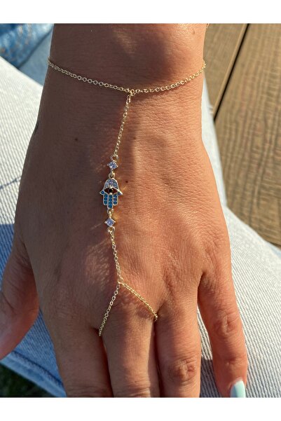 kurukafagift Şahmaran Taşlı Altın Gold Rengi Fatma Ananın Eli Figürlü Model