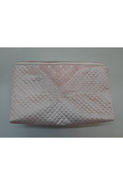 AboutThePerfect Pudra Renkli Kapitoneli Saten Yorgan, Çeyizlik ve Bohçalık, 9...