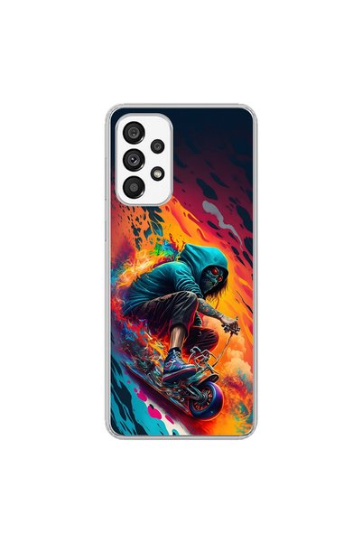 Dali Design Samsung Galaxy A73 Compatible Transparent Case Aesthetic 5 Design