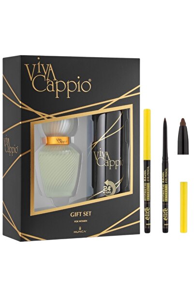 VİVA Classic Edt 60 ml Deo Sprey 150 ml Kadın Parfüm Seti + Elite Kajal Göz Kalemi Kahverengi