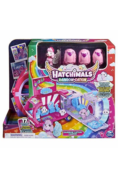 NEWBRENDHOME ألعاب تعليمية 1038215 هاتشيمالز، عربة كارافان قوس قزح متغيرة، لع...