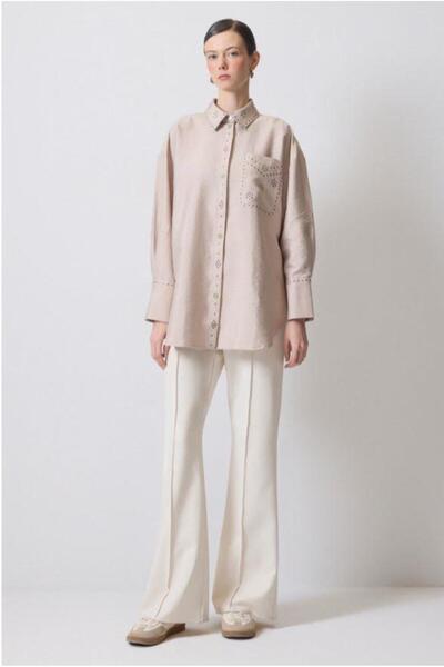 Touche Kristal Taşlı Gömlek Taş