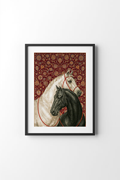 epiqart Bozkırın Atları - Siyah Çerçeve