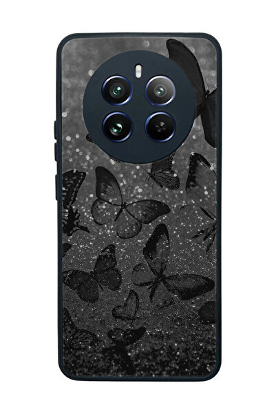 realme 12 Uyumlu Mat Siyah Kılıf – Yumuşak Silikon, Koruyucu, Şok Emici Kapak