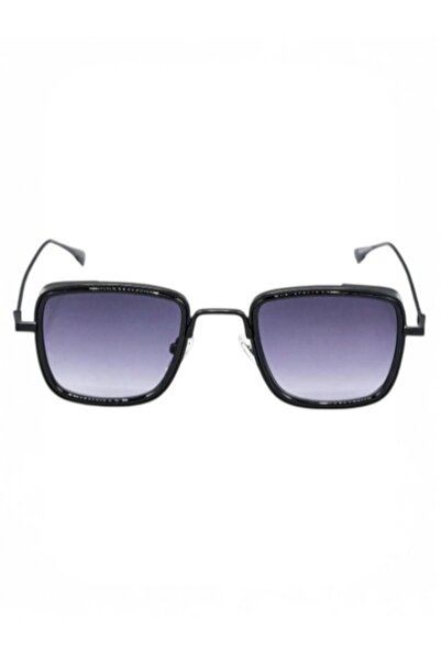 Merand Small Square Black Frame Black Glass Minimal Sunglasses High Quality Ce Certificate